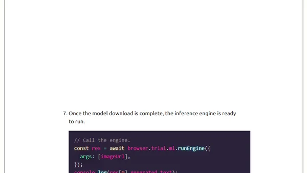 Playing with AI inference in Firefox Web extensions