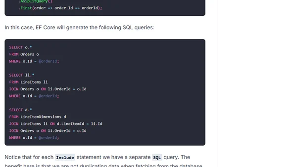 How To Improve Performance With EF Core Query Splitting