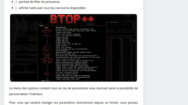 btop, l'alternative moderne à htop