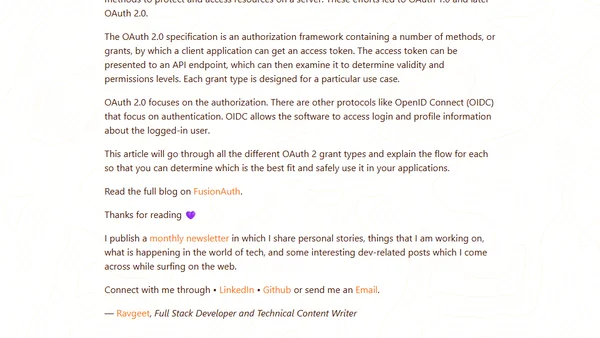 The Complete List of OAuth 2 Grants