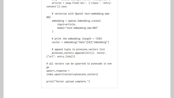 Pinecone and OpenAI magic: A guide to finding your long lost blog posts with vectorized search and ChatGPT