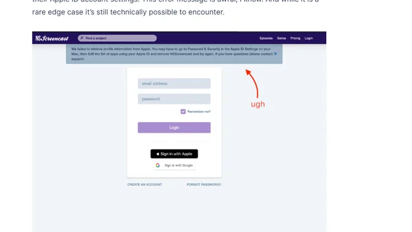 Sign-in with Apple Profile Information and Security
