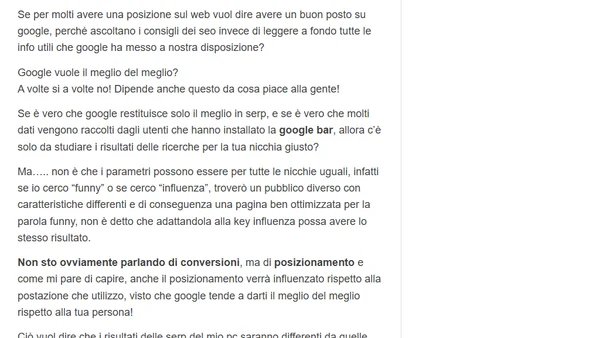 SEO: Non sarebbe forse più corretto cercare strategie differenti visto che tutti usano le stesse?