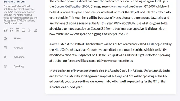 Conferences coming up