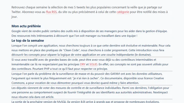 Ma semaine 39 de veille (25/09/2017 -> 01/10/2017)