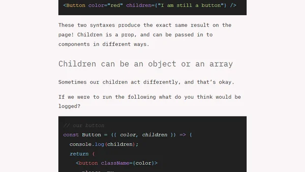 React Children: The misunderstood prop