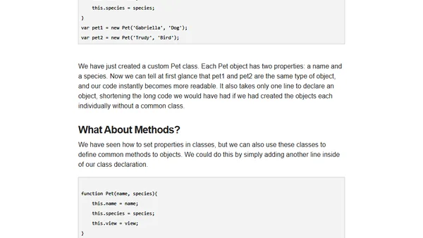 An Introduction to Classy Javascript