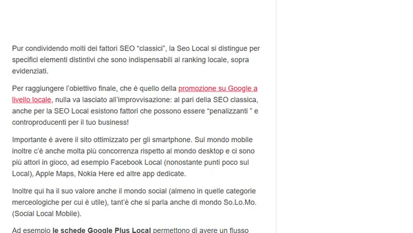 La SEO local differisce dalla SEO “classica”?