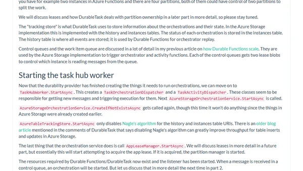 Durable Functions Deep Dive part 1: Instance startup