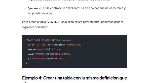 Cómo crear una tabla en MySQL: Guía completa y ejemplos prácticos