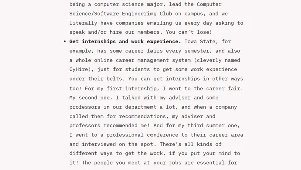 Networking as a college student