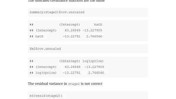 Two-stage least squares