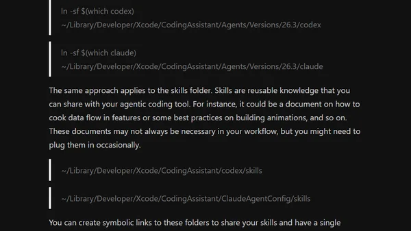 Agentic coding in Xcode