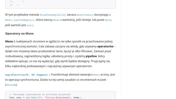 Mono vs. Flux: Wprowadzenie do programowania reaktywnego w Spring WebFlux