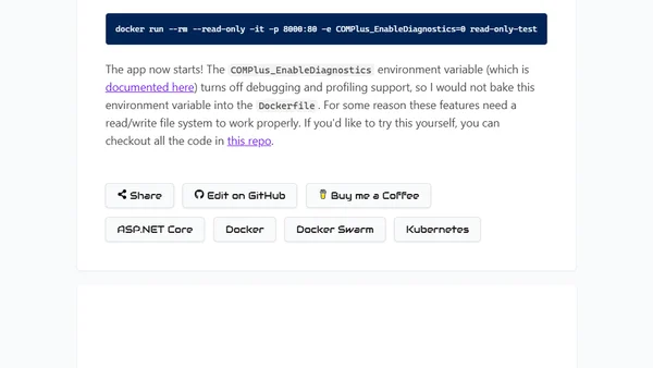 Securing ASP.NET Core in Docker