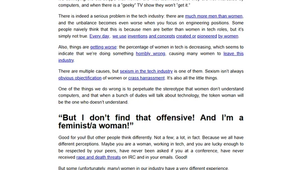 “I am a feminist, but…”