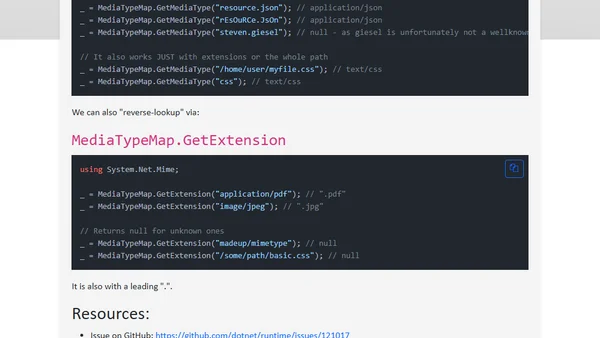 Mime Type Helper in .NET 11