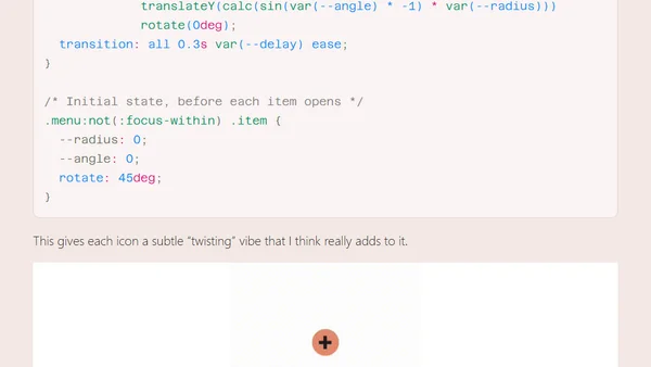 Building a no-JS radial menu with CSS trigonometry, popover, and anchor positioning