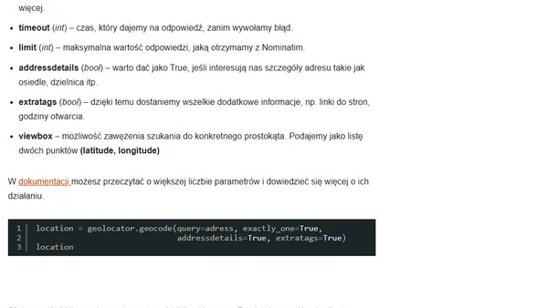 Jak zmienić adres w współrzędne geograficzne i sprawdzić np. najbliższe restauracje (OpenStreetMap)?