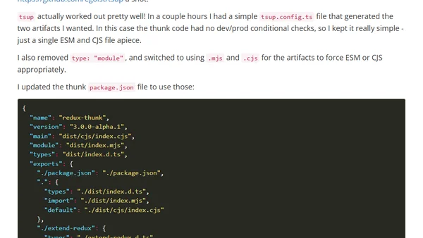 Blogged Answers: My Experience Modernizing Packages to ESM