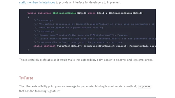 Custom Model Binding in ASP.NET 6.0 Minimal APIs
