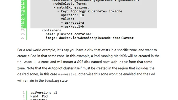 Using GKE Autopilot in specific zones