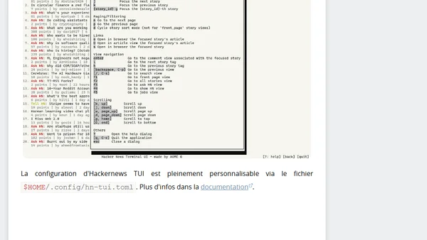 Hacker News dans son terminal