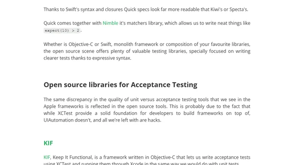 The state of iOS testing in 2015