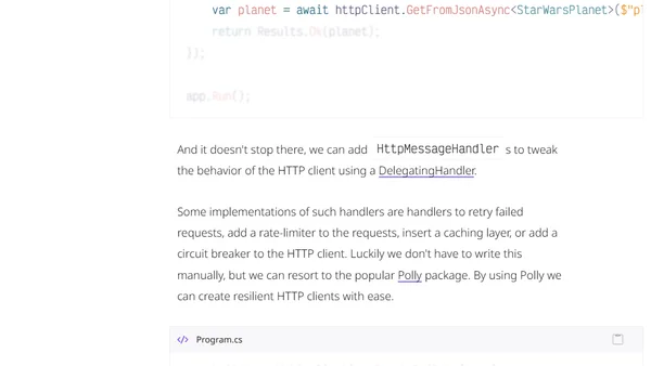 Refactor your .NET HTTP Clients to Typed HTTP Clients