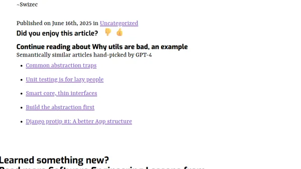 Why utils are bad, an example