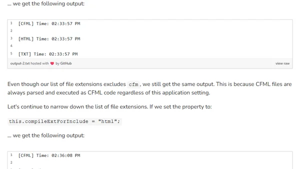 Including Non-CFML Files As CFML Code In ColdFusion
