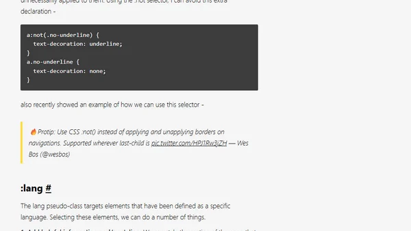 5 Lesser Used CSS Selectors