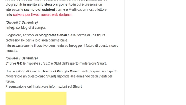 Web designer e SEO: News della settimana n. 1