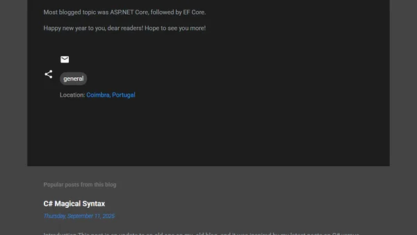 2025 in Retrospective