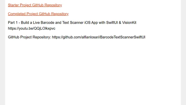 Video Tutorial - Add Live Text Interaction to SwiftUI iOS & macOS App | VisionKit | iOS 16