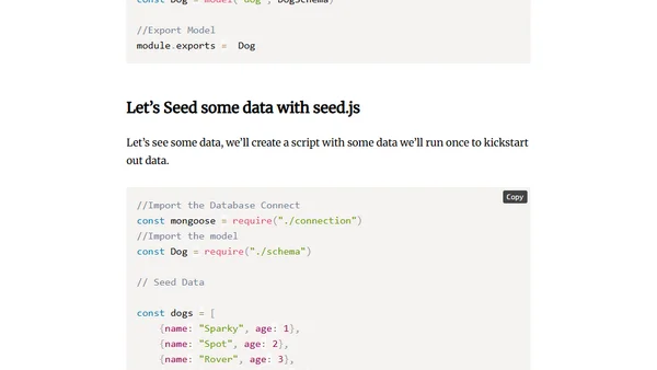 Mongoose, Connecting to Mongo via Javascript