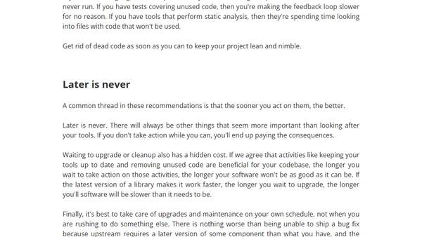 Take care of your tools