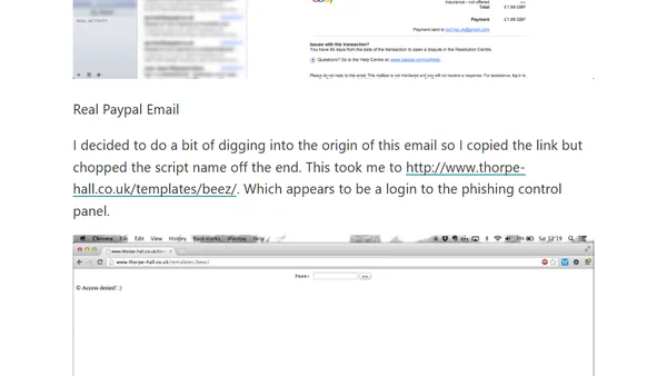 Convincing Paypal Phishing Email