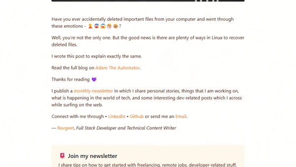 How to use Linux to Recover Deleted Files