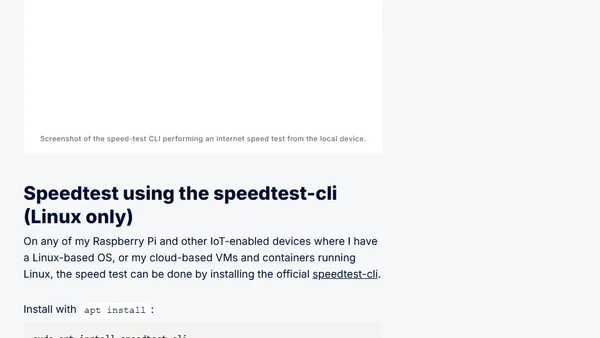 Testing your internet speed from the command line on Windows, Linux, or Mac