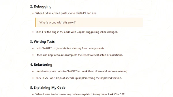How I Use GitHub Copilot and ChatGPT Together as a Frontend Developer