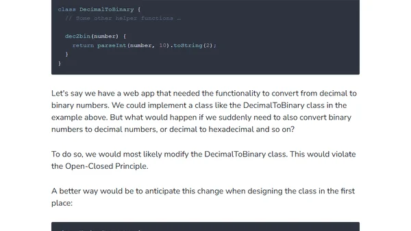 Open-Closed Principle in JavaScript and TypeScript