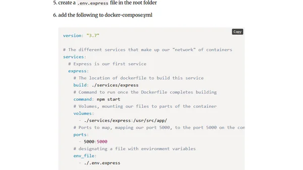 Using Docker & Docker Compose to Create an Express/Neo4J Dev Environment(Intro to Graph Databases)