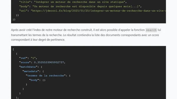 Intégrer un moteur de recherche dans un site statique