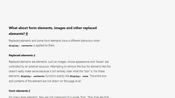 How display: contents; Works