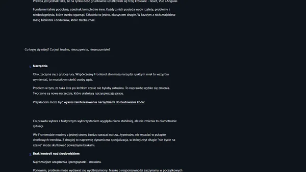 Frontend jest trudny