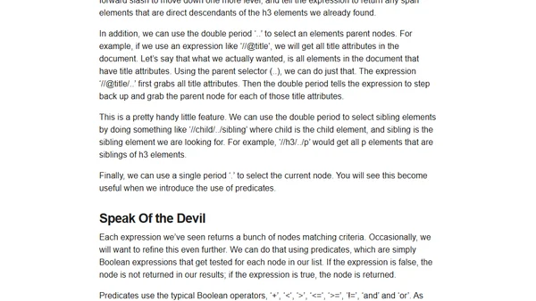 XPath in Javascript: Predicates and Compounds