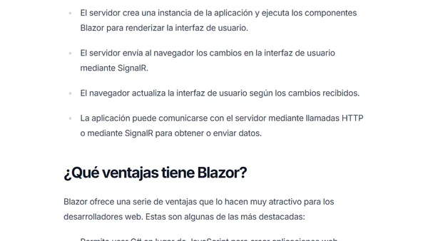 ¿Qué es blazor? La revolución de .NET en el desarrollo web