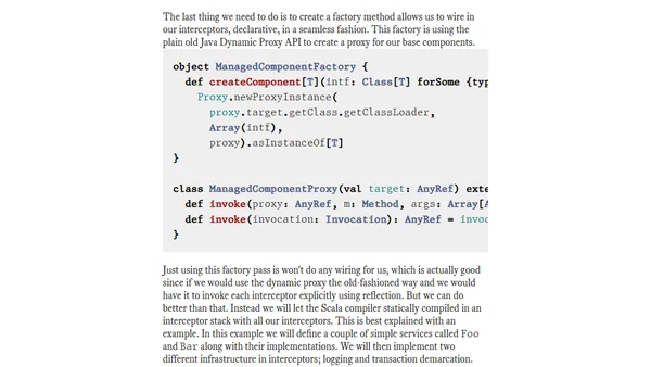 Real-World Scala: Managing Cross-Cutting Concerns using Mixin Composition and AOP