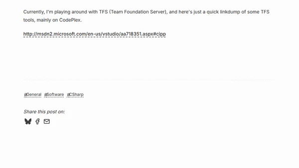 Team Foundation Server tools linkdump